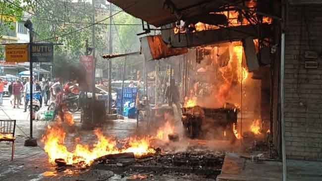 Fire in Delhi sachkahoon