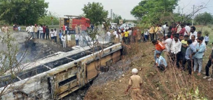 Bus Fire in Karnataka