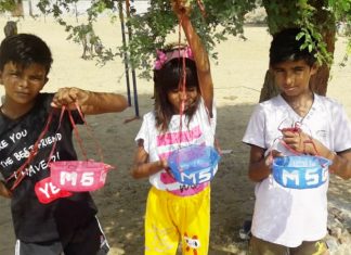 डेरा अनुयायी परिवार ने बेटी के जन्मदिन पर पक्षियों के लिए बांधे परिण्डे Save Birds