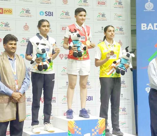 14 साल की उन्नति हुड्डा ने बैडमिंटन में जीता स्वर्ण