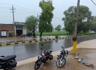 सरसा में बदला मौसम, शाह सतनाम जी धाम में जोरदार बारिश