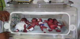 Woman Birth Five Children