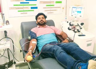 नितिन इन्सां ने 40 वीं बार प्लेटलेट्स डोनेट कर पेश की इंसानियत की मिसाल