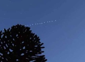 Strange Light in Sky