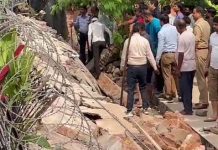 Wall Collapse in noida