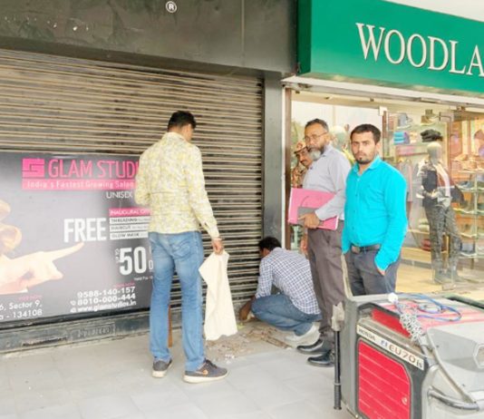 show rooms sealed in Panchkula