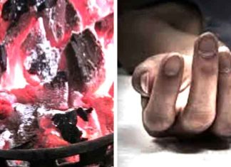 कमरे में रात्रि को अंगीठी जलाकर सोये दंपति की दम घुटने से मौत