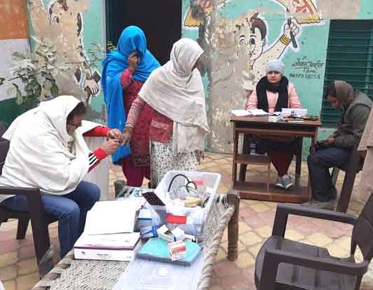 दो दिवसीय स्वास्थ्य शिविर में 171 लोगो की हुई जांच