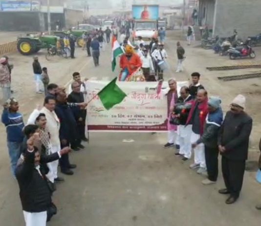 सरदारशहर के लिए रवाना हुई विवेकानंद संदेश यात्रा