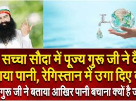 Dera में पूज्य गुरू जी ने कैसे बचाया पानी, रेगिस्तान में उगा दिए बाग || Water Conservation Baba Ram Rahim