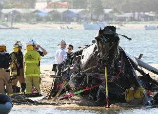 हवा में दो हेलीकॉप्टरों की टक्कर, 4 लोगों की मौत, कई अन्य घायल Helicopter Collision