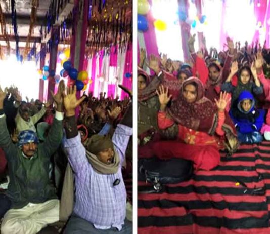 ठंड में ठिठुरते लोगों की डेरा सच्चा सौदा सेवादारों ने की सम्भाल