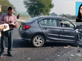 आगरा-लखनऊ एक्सप्रेस वे पर हादसे में एडीजे की मौत, ड्राइवर गंभीर