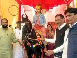 बेटी को घोड़ी पर बैठाकर निकाली बिंदोरी, बेटा-बेटी में भेद मिटाने का दिया संदेश Hanumangarh-News