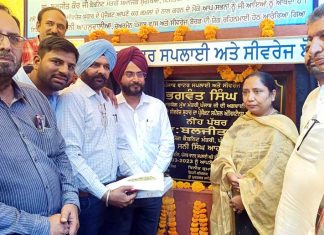 कैबिनेट मंत्री ने सीवरेज की समस्या के हल के लिए 34.47 करोड़ रुपये का रखा नींव पत्थर