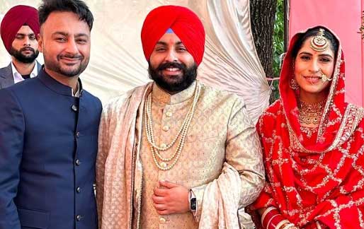 Bunty Bains With Harjot Bains And His Wife