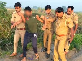 शातिर लुटेरे को क्रॉस फायरिंग में घायल अवस्था में किया गिरफ्तार