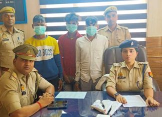 जहांगीराबाद पुलिस ने वांछित 3 शातिर बदमाशों को किया गिरफ्तार