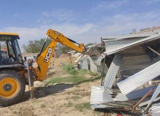 फिरोजपुर बांगर में चला पीला पंजा, अवैध निर्माण को किया Kharkhoda