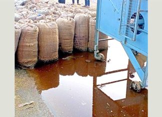 अंधड़ के साथ बारिश, किसानों के खेतों में पड़ी फसलें भीगी