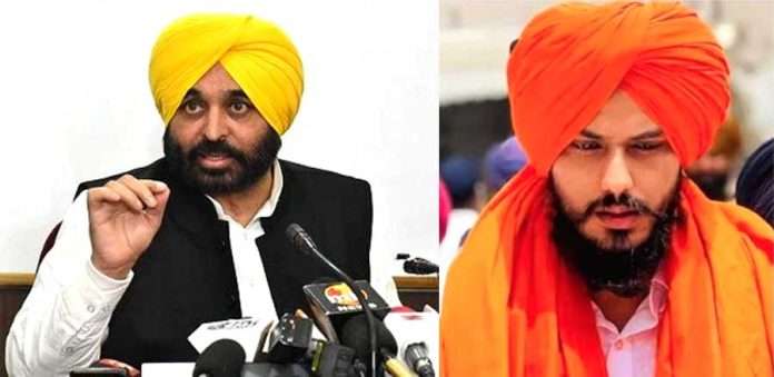 Amritpal Singh, Bhagwant Mann