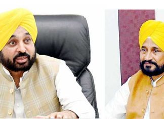 Bhagwant Mann and Charanjit Singh Channi