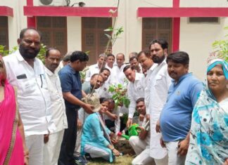 स्याना में पुलिस-प्रशासनिक अधिकारी व समाजसेवियों ने नगर के अलग-अलग स्थानों पर किया पौधारोपण Bulandshahr
