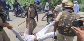 Farmers Lathicharge