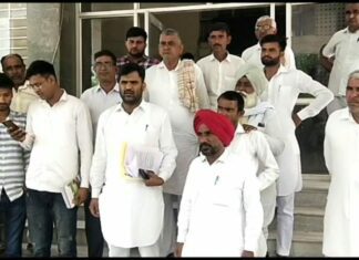 बकाया फसल बीमा क्लेम न मिला तो नहीं उतरने देंगे सीएम का हेलीकॉप्टर Hanumangarh News
