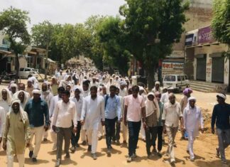 किसान सभा नौजवान सभा ने सांसद और विधायक के घर का किया घेराव Sadulpur