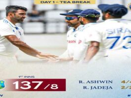 IND vs WI 1st Test: आर अश्विन की जादुई स्पिन डिलीवरी IND vs WI 1st Test