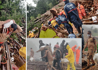 महाराष्ट्र में गाँव पर गिरा पहाड़, सैंकड़ों लोगों के फंसे होने की आशंका, बचाव के लिए आगे आए डेरा प्रेमी Maharashtra Landslide
