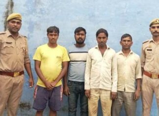 नरौरा पुलिस ने 04 जुआरियों को किया गिरफ्तार bulandshahr