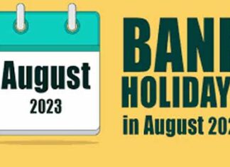 Bank Holidays August 2023