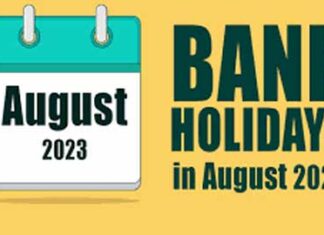 Bank Holidays August 2023