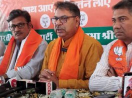 भाजपा ने प्रेस वार्ता में कांग्रेस सरकार को घेरा Sri Ganganagar News