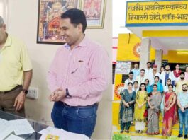 चिकित्सा संस्थानों के एनक्वास सर्टिफाइड होने की ख़ुशी में काटा केक Hanumangarh News