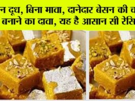 Easy Besan Barfi Recipe