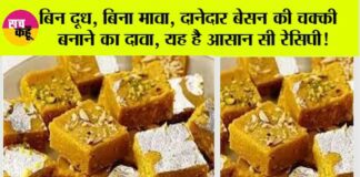 Easy Besan Barfi Recipe