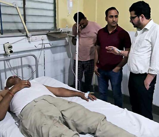 दबिश देने पहुंची पुलिस टीम पर हमला कर आरोपियों को छुड़ाया Hanumangarh News