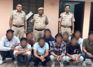 शांतिभंग की आशंका में दस युवक गिरफ्तार Hanumangarh News