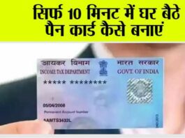 Pan Card: सिर्फ 10 मिनट में घर बैठे पैन कार्ड कैसे बनाएं Pan Card