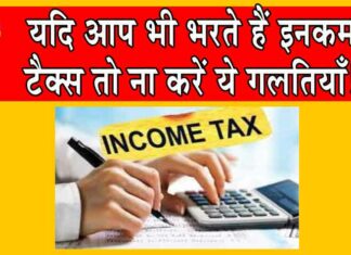 Income Tax Filing Avoid Mistakes: यदि आप भी भरते हैं इनकम टैक्स तो ना करें ये गलतियाँ! Income Tax Return