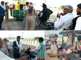 तपती हुई गर्मी में डेरा श्रद्धालुओं ने राहगीरो को पानी पिलाकर बुझाई प्यास Shamli News