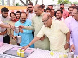 भाजपा प्रदेश मीडिया विभाग ने पिलाया शीतल पेय Jaipur News