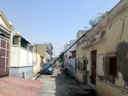 आंधी में गिरा लोहे का विद्युत पोल, विभाग के कार्मिक नहीं दे रहे इस ओर ध्यान Sadulpur News