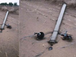 धूल भरी आंधी के साथ आकाशीय बिजली गिरने से नीमा गांव में जला पावर स्टेशन Kairana News