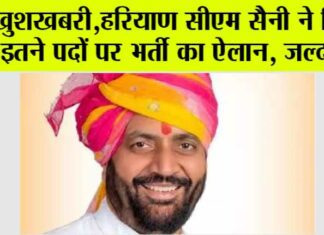 Haryana News: हरियाणा में बेरोजगार युवाओं के लिए अच्छी खबर, सीएम सैनी ने किया इतने पदों पर भर्ती का ऐलान Haryana News