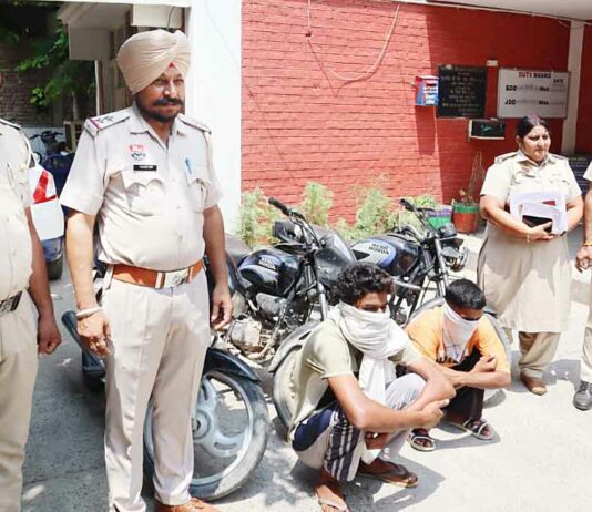मोटरसाइकिल चोर गिरोह का “पर्दाफाश” दो काबू, नशे की पूर्ति के लिए करते थे वारदात Sirsa News