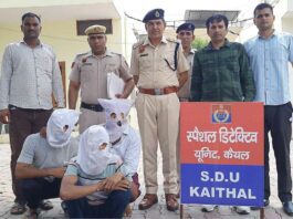एक रात में 6 दुकानों के शटर तोड़ने वाले 3 आरोपी काबू Kaithal News